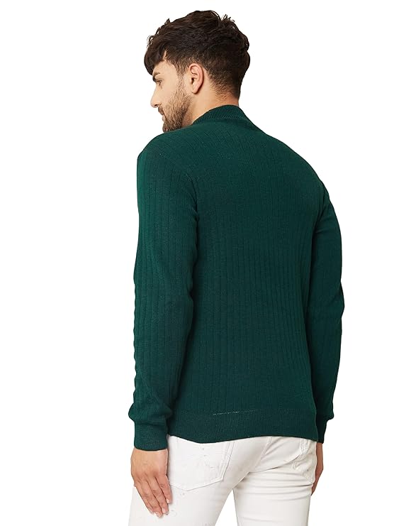 Kvetoo Men High Neck Full Sleeve Winter Woolen Sweater - Image 2